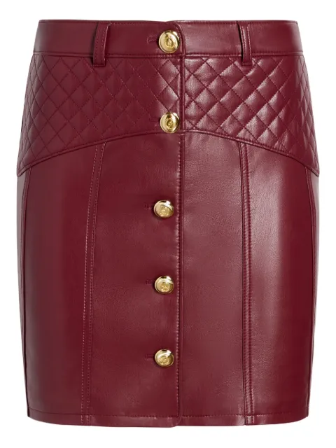 Cinq A Sept Claudia quilted button mini skirt Red ZS4345872ZMUB