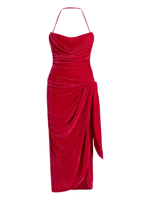 Cinq A Sept Noah draped midi dress Red ZD322410445ZRARO
