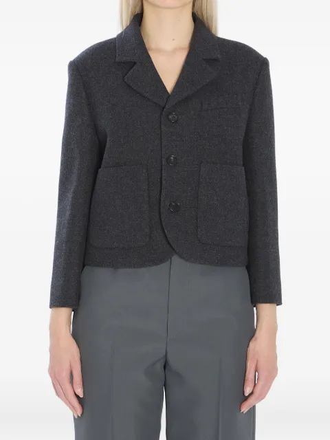 Gucci patch-pocket wool jacket Grey 836720Z7AXH