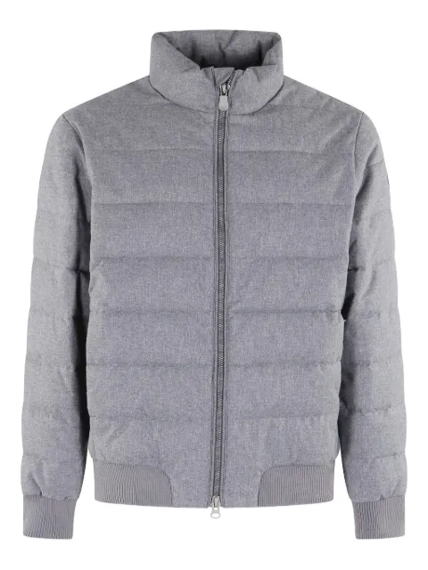 Save The Duck Herbie flannel-textured padded jacket Grey D32420MFLAN21097