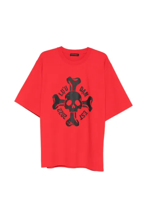 LỰU ĐẠN skull-print T-shirt Red MT001JLHJ500