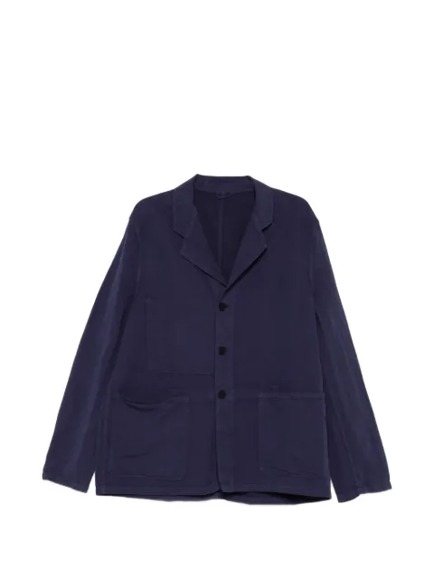 Studio Nicholson patch-pocket single-breasted jacket Blue MARNESNM1489