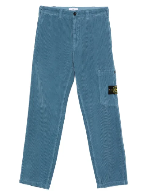 Stone Island corduroy pocket trousers Blue K2S153100039S0212