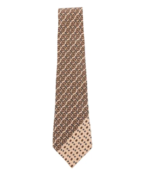 Giorgio Armani Pre-Owned 1990s patterned tie Neutrals GA135MR