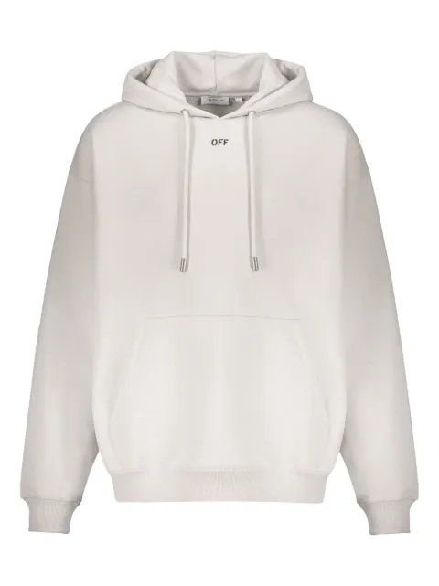 Off-White drawstring hoodie Neutrals 44MBB085G5F00G0510