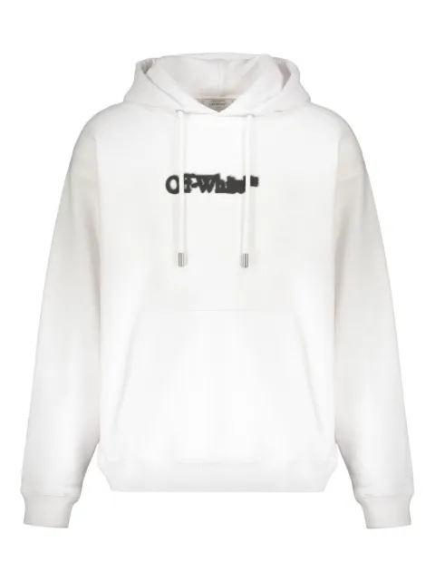 Off-White logo-print hoodie White 44MBB085G5F00B0110