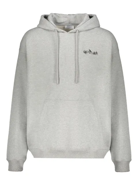 Off-White graphic-print hoodie Grey 44MBB085G5F00O0810