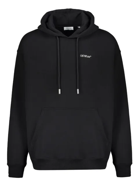 Off-White Arrow motif drawstring hoodie Black 44MBB085G5F00J1001