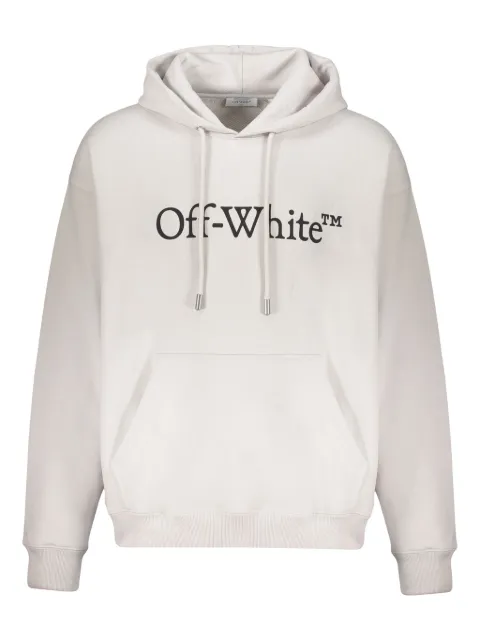 Off-White Big Bookish Skate logo hoodie White 44MBB085G5F0OQ0510