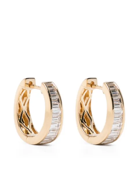 Anita Ko 18CT yellow gold Meryl diamond huggie earrings Gold AKEBMERYLYG