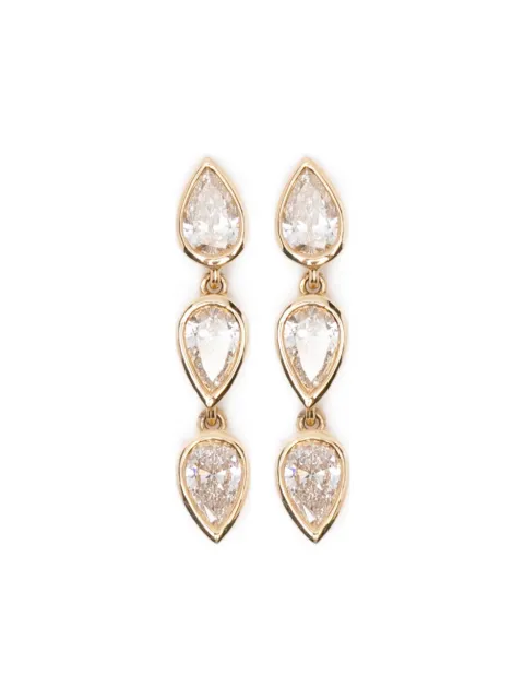 Anita Ko 18CT yellow gold Elodie diamond drop earrings Gold AKEBELDYG