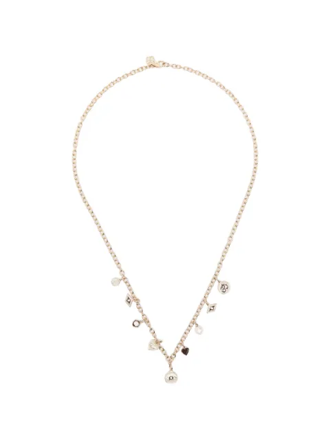 Sydney Evan diamond enamel charm necklace Gold CN2547