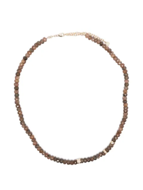 Sydney Evan Andalusite rondelle detail necklace Brown CN2523