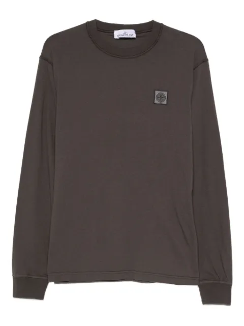 Stone Island logo-patch T-shirt Grey L2S152100025S0057