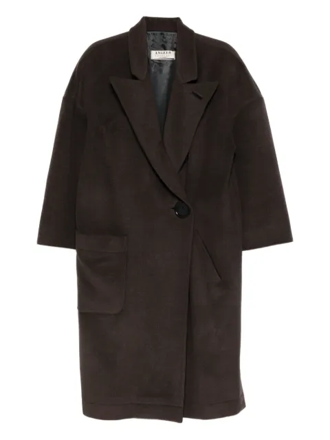 A.N.G.E.L.O. Vintage Cult 1980s button-fastening coat Brown AN540MO