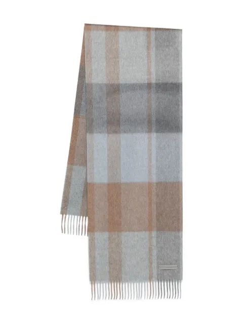 Zegna fringed-detail scarf Blue Z2L02SA228G