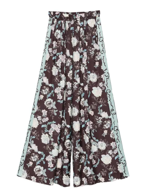 Forte Forte floral print trousers Brown 14632MYPANTS