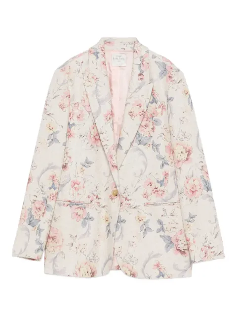 Forte Forte floral single-button blazer Neutrals 14629MYJACKET