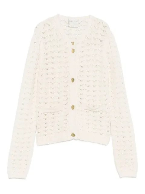 Forte Forte buttoned pockets cardigan White 14662MYKNIT