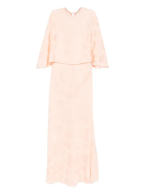 Forte Forte overlay-floral maxi dress Pink 14561MYDRESS