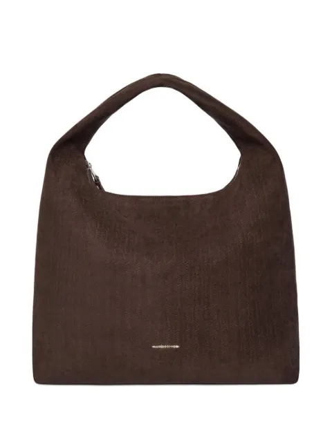 Manière De Voir Aubin - braided suede hand bag - brown Brown ACC1354