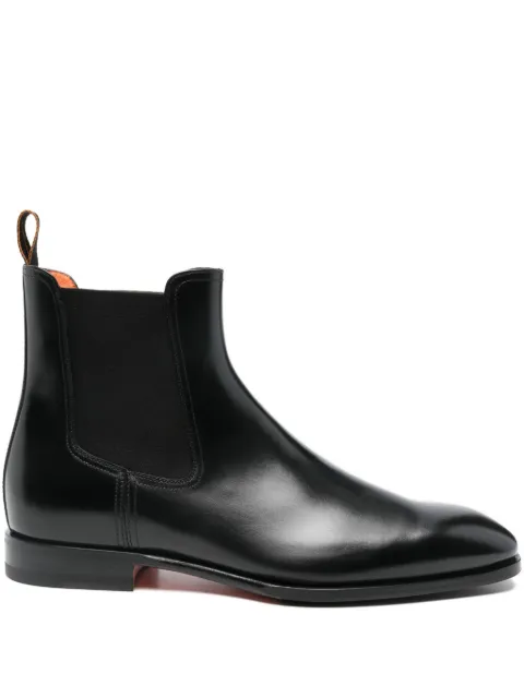 Santoni leather Chelsea boots Black MCAD19113JJ6GNTG