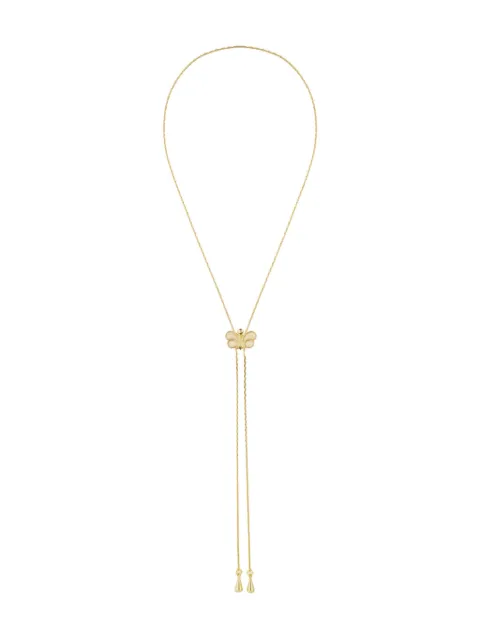 Susan Caplan Vintage 1980 butterfly lariat necklace Gold NL025604
