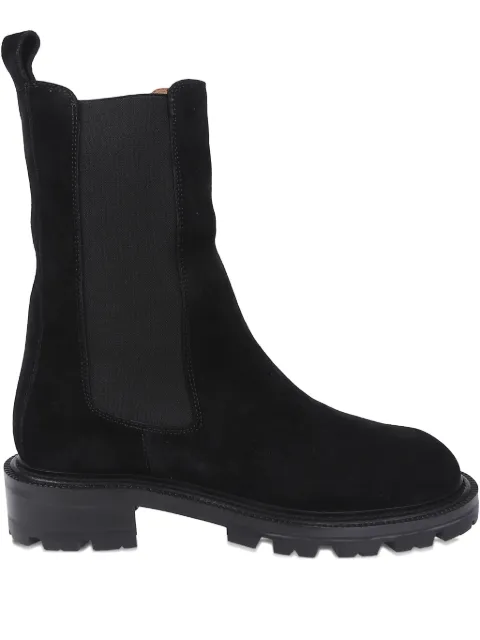 Paris Texas ridged-sole leather boots Black PX1716XWACS