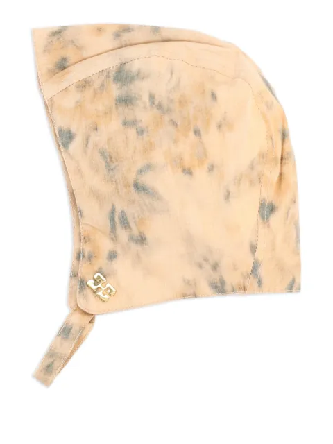 GANNI logo-plaque balaclava Neutrals A7233054