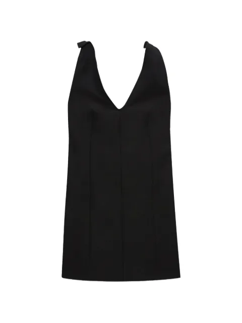 MSGM V-neck sleeveless mini dress Black 3941MDA2725760899