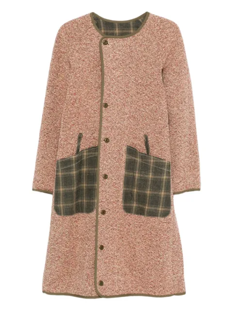 R13 raglan-sleeve reversible coat Orange R13WR529
