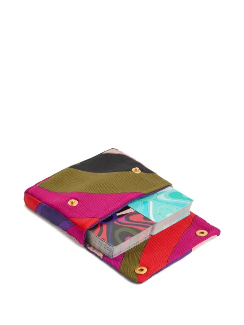 PUCCI playing cards with Marmo-print case Pink 5UAX015U208