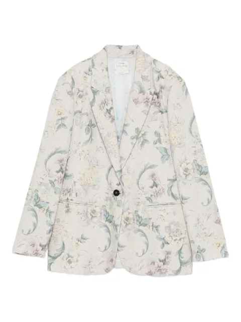 Forte Forte floral single-button blazer Neutrals 14629MYJACKET