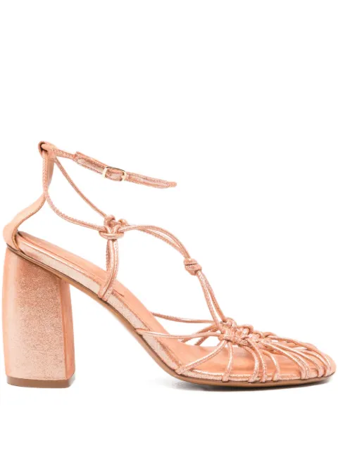 Forte Forte knot-detail heeled sandals Pink 14712MYSHOES