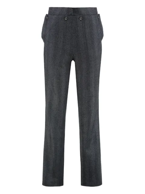 BATAKOVIC Belgrade striped-pattern trousers Grey FW25BFTDINAPANTS