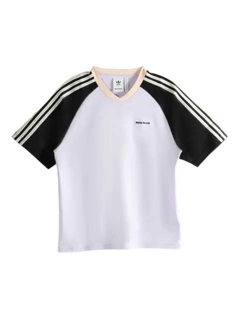 adidas stripe-detailing T-shirt White KD0337