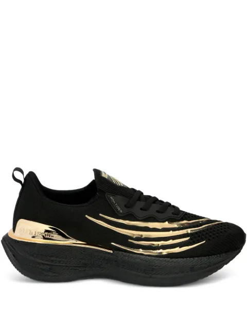 Plein Sport tiger scratch iron tiger trainers Black AAESUSC0844STE003N