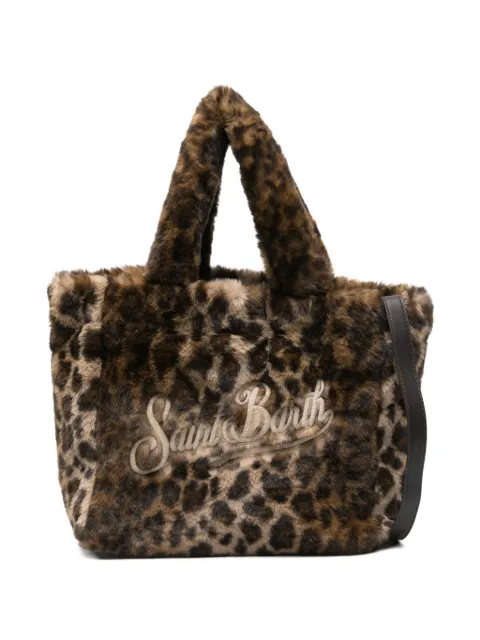 MC2 Saint Barth Colette leopard-print tote bag Brown COL0033