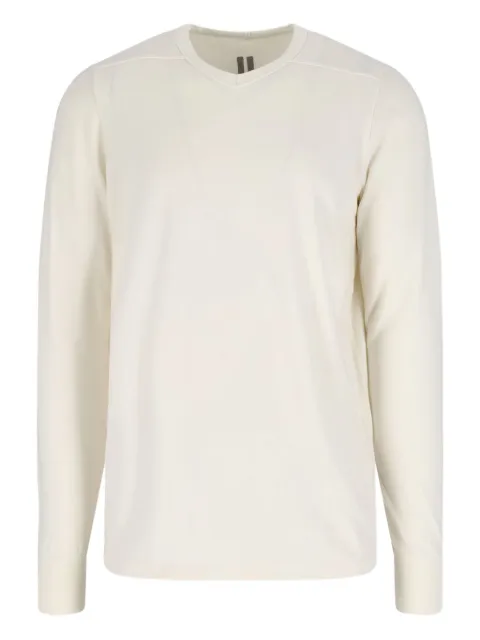 Rick Owens V-neck Sweater White RR02E1225JPT