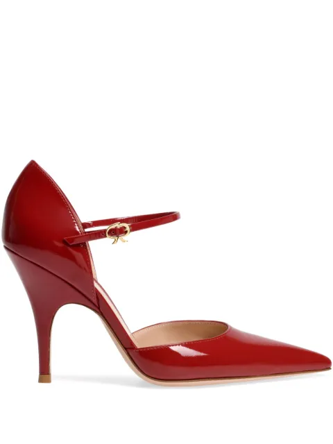 Gianvito Rossi 95mm Sofia leather pumps Red G4101995RICNUI
