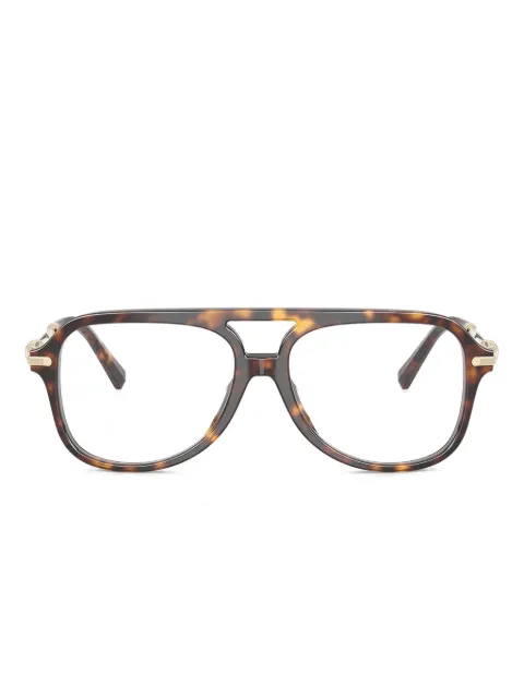 Tiffany & Co Eyewear knot-detail square-frame glasses Brown TF22838015
