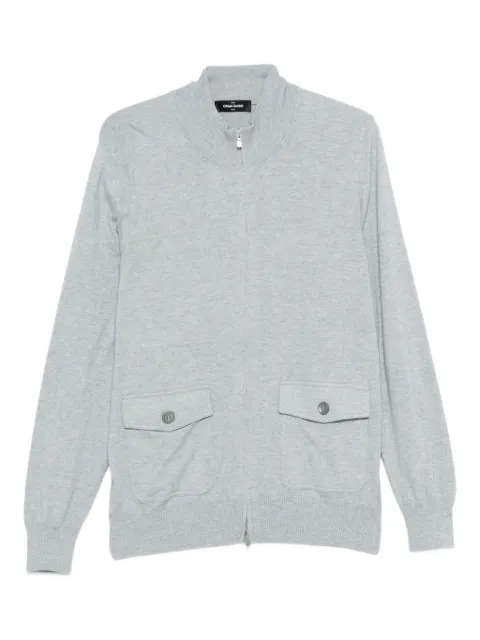 Gran Sasso zip-up pocket cardigan Grey 5712523217