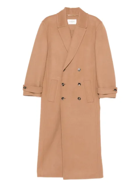 Saint Laurent double-breasted coat Brown 835063Y2H32