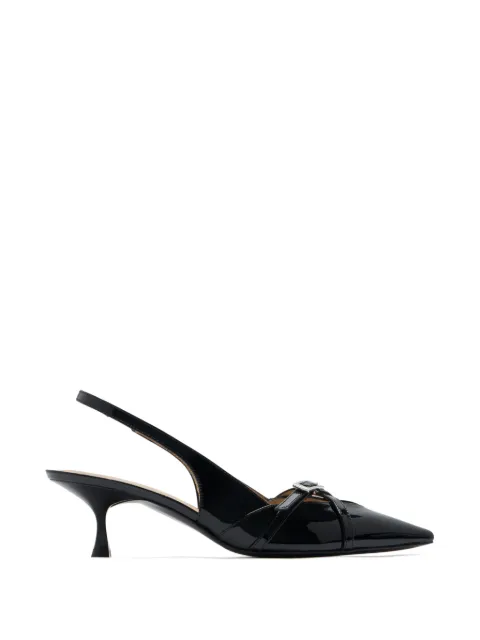 Stuart Weitzman Georgie buckle-strap pumps Black SM977