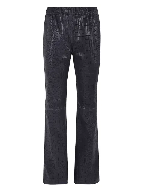 Enes croc-embossed pants Black RELAXFLARECROCO