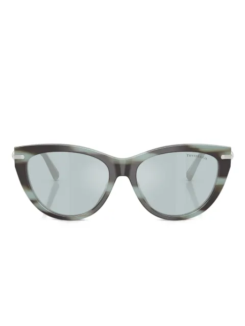 Tiffany & Co Eyewear striped cat-eye sunglasses Grey TF4253