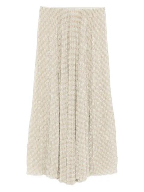 Forte Forte plissé pattern midi skirt Neutrals 14596MYSKIRT