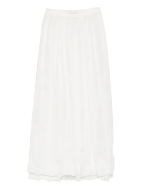 Forte Forte lace-trim skirt White 14617MYSKIRT