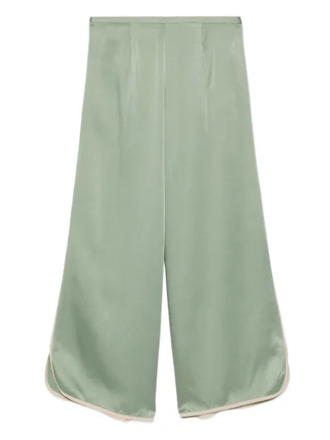 Forte Forte pleated trousers Green 14550MYPANTS