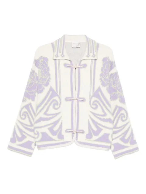 Forte Forte Peonia My Love toggle-fastening cardigan Neutrals 14506MYCOAT